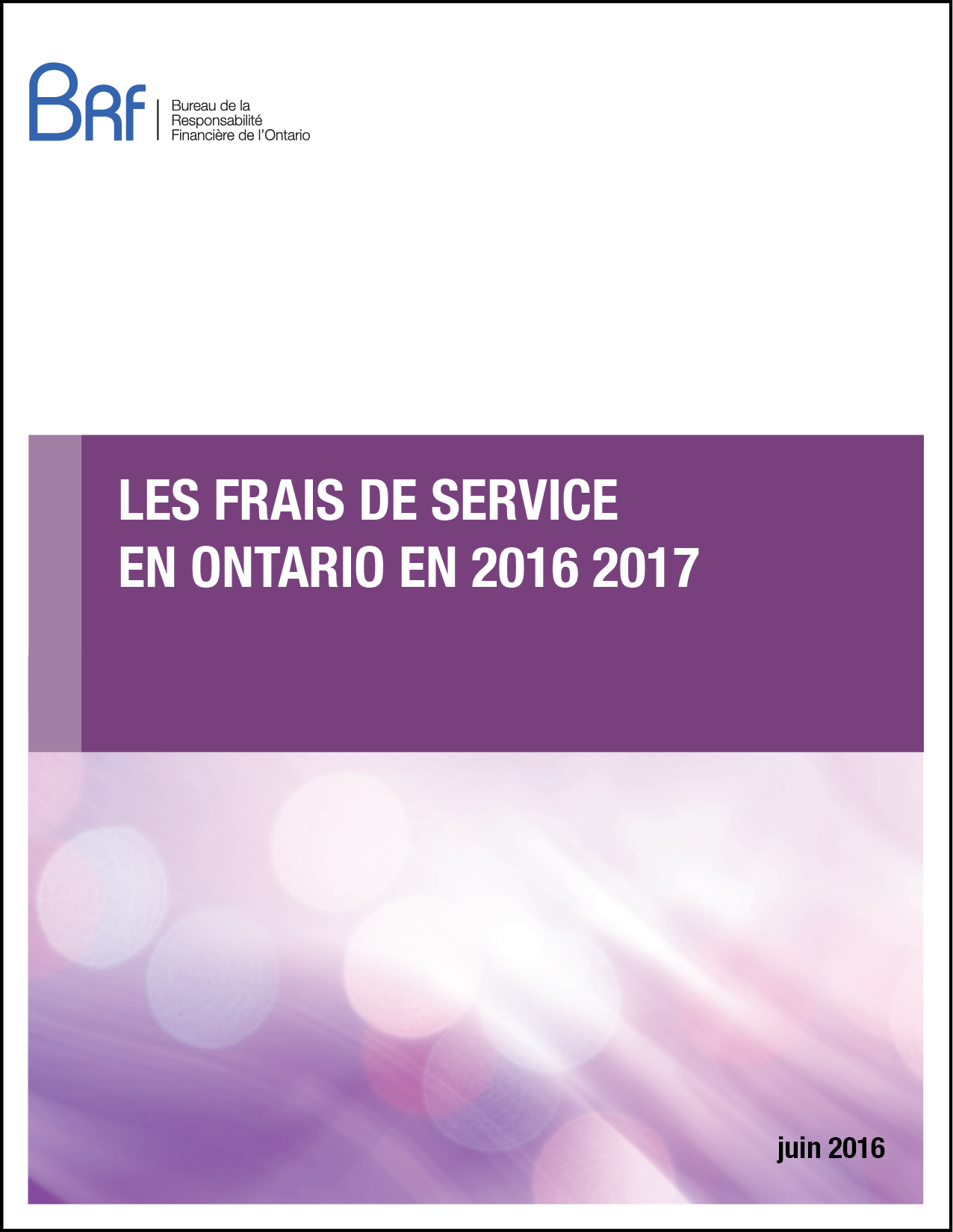 Les frais de service en Ontario en 2016 2017